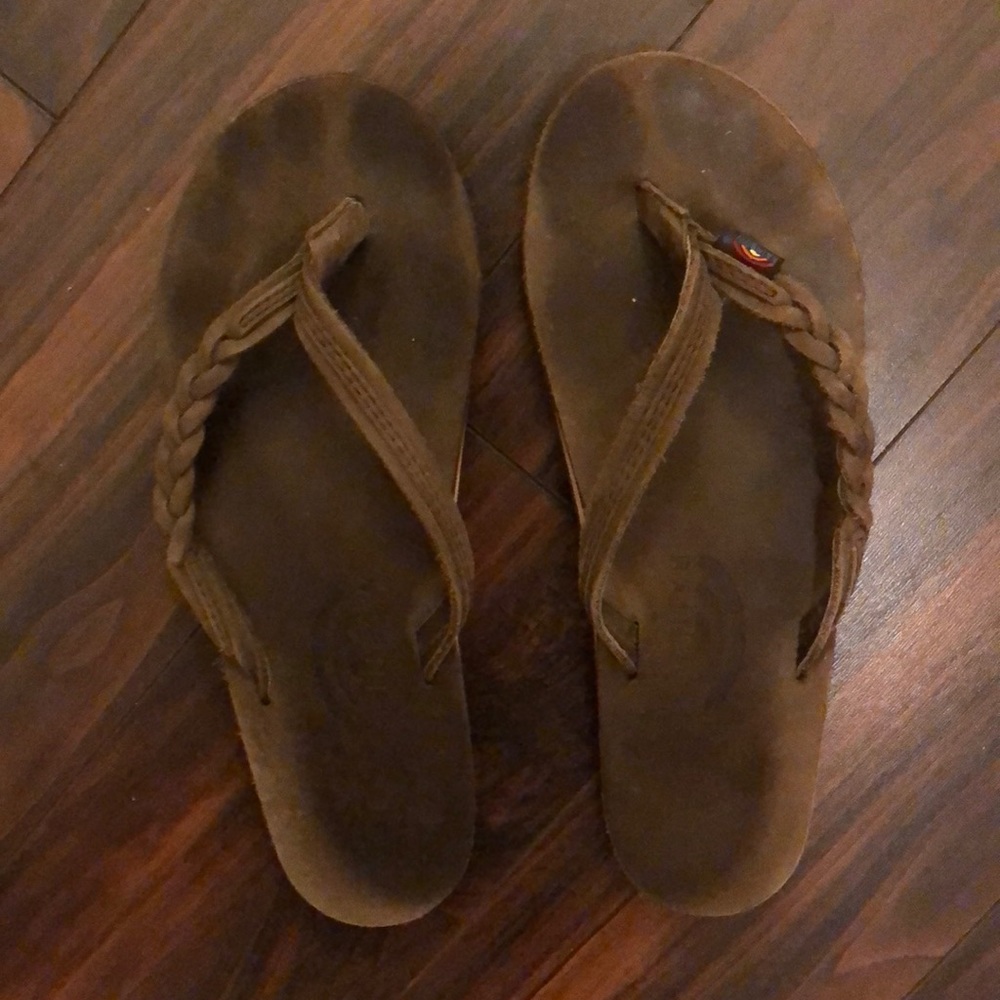 womens expresso rainbow flipflops